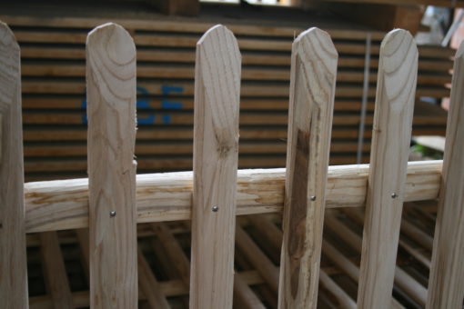 clôture ganivelle portail bois châtaignier Kastané