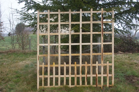 kastané clôture châtaignier portail